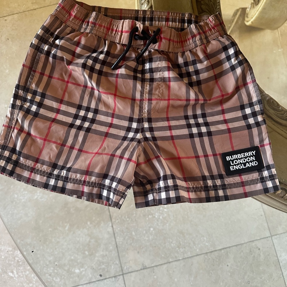 Boy Burberry Swim Trunks size 6Y